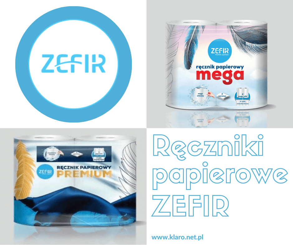 ZEFIR - ręczniki papierowe - w firmie KLARO - ręczniki papierowe Mega i Premium